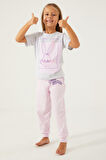 Looney Tunes Sweet Female Duck Kar Melanj Kız Çocuk Kısa Kol Pijama Takım