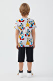 Mickey Mouse D4794-3 Erkek Çocuk Kapri Takım Gri