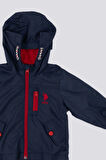 U.S. Polo Assn Waterproof Lacivert Erkek Bebek Yağmurluk