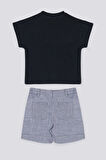 The İnnocence Of Blue Lacivert Erkek Bebek Tshirt Pantolon Takım