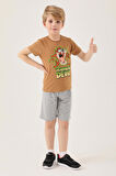 Looney Tunes L1583-2 Erkek Çocuk T-Shirt Tütün