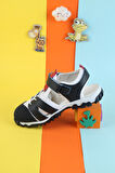 Unisex Çocuk Sandalet Önü Kapalı Sandalet Renkli Sandalet Ortopedik Sandalet Yeni Sezon Sandalet
