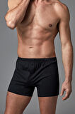 Siyah 2'Li Penye Erkek Boxer