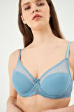 Eros 924 Mavi Rebecca Balenli Kaplı Toparlayıcı Sütyen Takımı