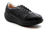 Dr.Comfort 5000 Diyabetik-Ortopedik Rocker Bottom Taban Kadın Deri Ayakkabı Siyah