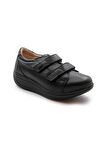 Dr.Comfort 5016 Diyabetik Afo-Lenf-Ödem Rocker Bottom Kadın Deri Ayakkabı Siyah