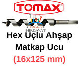 Tomax Ağaç Delme Ahşap Delme Hex Matkap Ucu 16x200