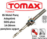 Tomax Hss Bi Metal Panç Adaptörü Sds Plus 14-30 mm