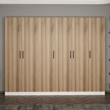 Minar Kale 210 Cm 6 Kapaklı 4B Raf Portmanto Beyaz Dore