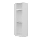 Kale 1 Kapaklı Köşe Dolap + Yüklük Beyaz Mebran İlkbahar 255CM