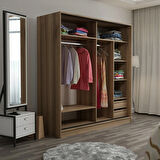 Minar Kale210Y 2K Sürgülü Dolap 220G - Dore Antrasit