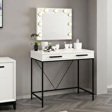 Sane Makyaj Masası Işıklı Aynalı Set 3