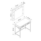 Sane Makyaj Masası Işıklı Aynalı Set 3