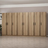 Minar Kale 8 Kapaklı 4 Ç Dolap Dore 190CM