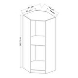 Kale Köşe Gövde Beyaz/Antrasit/Dore Dore/Antrasit - 190CM