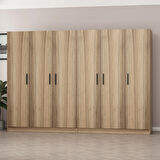 Minar Kale 6 Kapaklı 4 Ç Dolap Dore 210CM