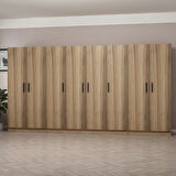 Minar Kale 8 Kapaklı 2 Ç Dolap Dore 210CM