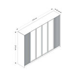 Kale Luxe 6 Kapaklı Gardrop - Kumtaşı