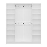 Minar Kale210 4 Kapaksız 2 Bölme Raf Portmanto Beyaz