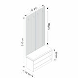 Minar Kale Dekor Panel Ayakkabılık Minderli Byz Mbr İlkbahar Byz