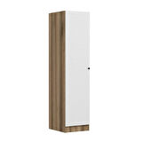 Minar Kale 1 Kapaklı Raflı Dolap Dore - Beyaz Panjur 210CM