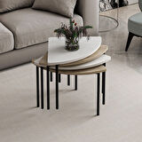 Emma Zigonlu Orta Sehpa - Senza/Beyaz