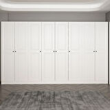 Minar Kale 210 Cm 8 Kapaklı 6B Raf Portmanto Byz Mbr İlkbahar Byz