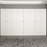 Minar Kale 210 Cm 8 Kapaklı 4B Raf Portmanto Byz Mbr İlkbahar Byz