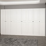 Minar Kale 210 Cm 8 Kapaklı 4B Raf Portmanto Byz Mbr İlkbahar Byz