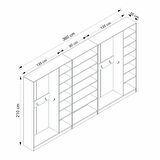 Minar Kale 210 Cm 8 Kapaklı 4B Raf Portmanto Byz Mbr İlkbahar Byz
