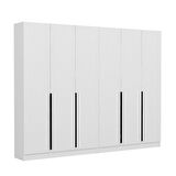 Minar Kale 210 Cm 6 Kapaklı 2B Raf Portmanto Byz Mbr Çizgili Byz