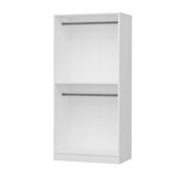 Kale 2 Kapaklı Aynalı Zincir Dolap - Beyaz 190CM