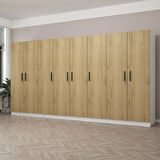 Kale 8 Kapaklı 2Ç Dolap - Pera Ceviz 190CM