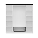 Kale Plus 4 Kapak 2 Çekmece Zincir Dolap - Beyaz 190CM