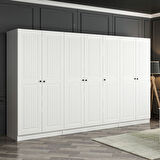 Kale 7 Mebran Kapaklı 2Ç Dolap - Beyaz 190CM