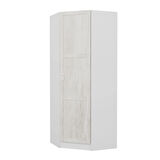 Kale Tek Kapaklı Köşe Zincir Dolap Eskitme Beyaz - 210CM