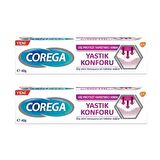 Corega Yapıştırıcı Krem 40gr Yastık Konforu-2 Adet