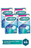 Corega Beyazlatıcı Temizleyici 30 Tablet x 4 Adet