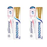 Sensodyne Tam Koruma Diş Macunu 75 Ml Ve Diş Fırçası Diş Eti Bakımı 2'li