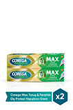 Max Tutuş & Ferahlık Diş Protezi Yapıştırıcı Krem 40g X 2 Adet