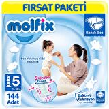 Molfix 5 Numara Junior 3x48'li Bel Bantlı Bez