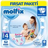 Molfix Bebek Bezi 4+ Beden Fırsat Paketi 52'li