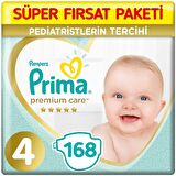 Prima Premium Care 4 Numara Maxi 2x84'lü Bel Bantlı Bez