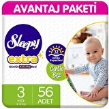 Sleepy Extra Günlük Aktivite Bezi 3 Beden 56'lı