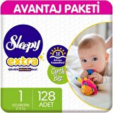 Sleepy Extra Günlük Aktivite Bezi 1 Beden 64X2 128'li