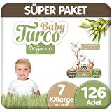 Baby Turco Doğadan Süper Paket 7 Beden Bebek Bezi 42X3 126'lı