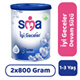 SMA İyi Geceler 3 Devam Sütü 800 gr 2 Adet