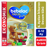 Bebelac Gold 2 Çocuk Devam Sütü 800 gr 4'lü Paket