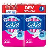 Orkid Ultra Extra Uzun Ped Cesaret Paketi 48x2 96 Adet