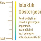 Pure Baby Organik Pamuklu Bebek Bezi 1 Beden Yenidogan 64*2 128 Adet